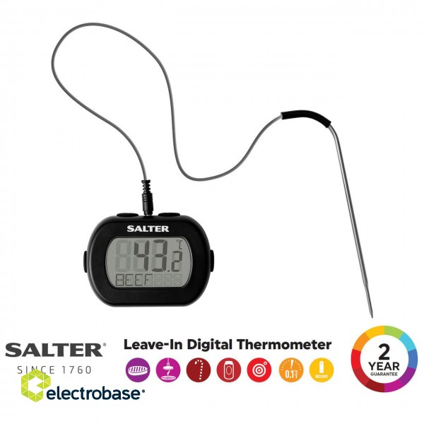 Salter 515 BKCR Leave-In Digital Thermometer paveikslėlis 2