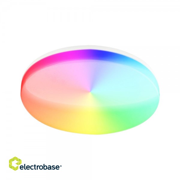 Tellur Smart WiFi Ceiling Light, RGB 24W, Round, White image 1