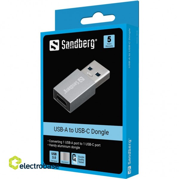 Sandberg 136-46 USB-A to USB-C Dongle image 2