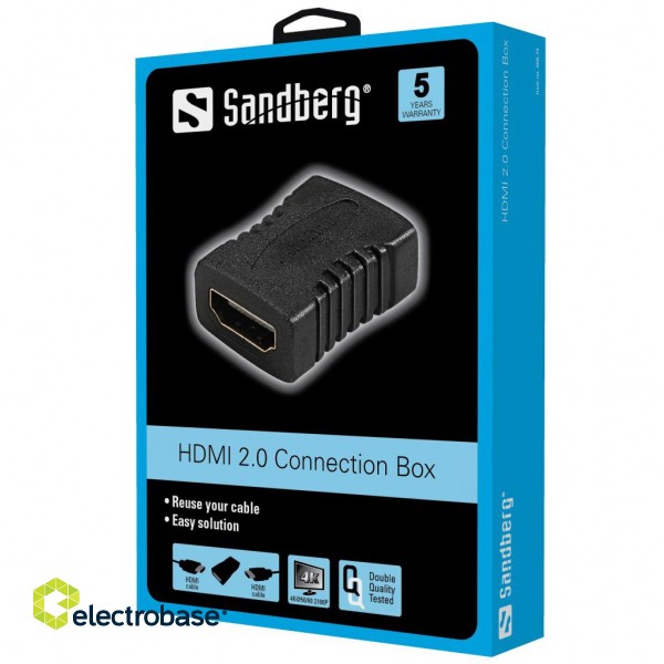 Sandberg 508-74 HDMI 2.0 Connection F/F paveikslėlis 2