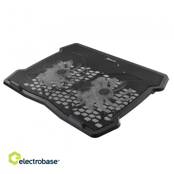 Tellur Cooling pad Basic 15.6, 2 fans, black image 1