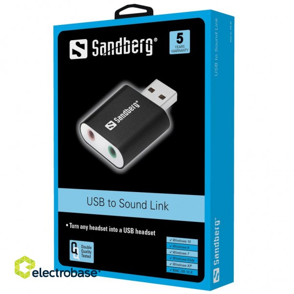 Sandberg 133-33 USB to Sound Link image 2