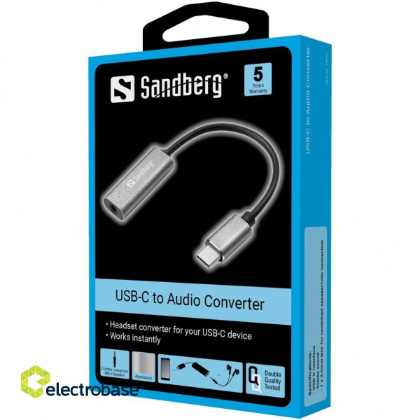 Sandberg 136-27 USB-C Audio Adapter фото 2
