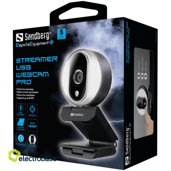 Sandberg 134-12 Streamer USB Webcam Pro фото 5