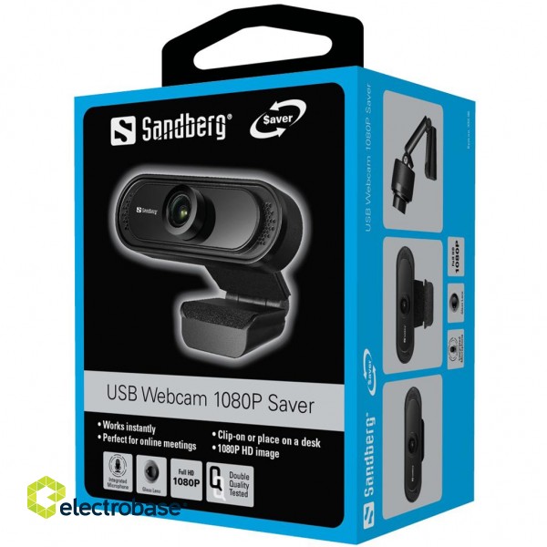 Sandberg 333-96 USB Webcam 1080P Saver фото 5