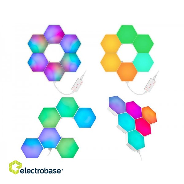 Išpardavimas // Sześciokątne lampy RGB Tracer Ambience -  Smart Hexagon paveikslėlis 2