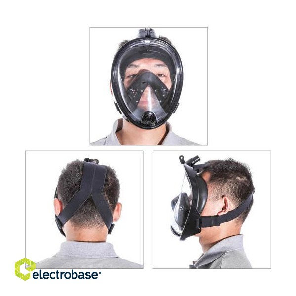 Free Breath Snorkeling Mask M2068G L/XL black image 2