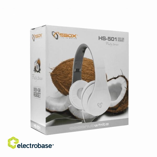 Sbox HS-501 coconut white фото 3