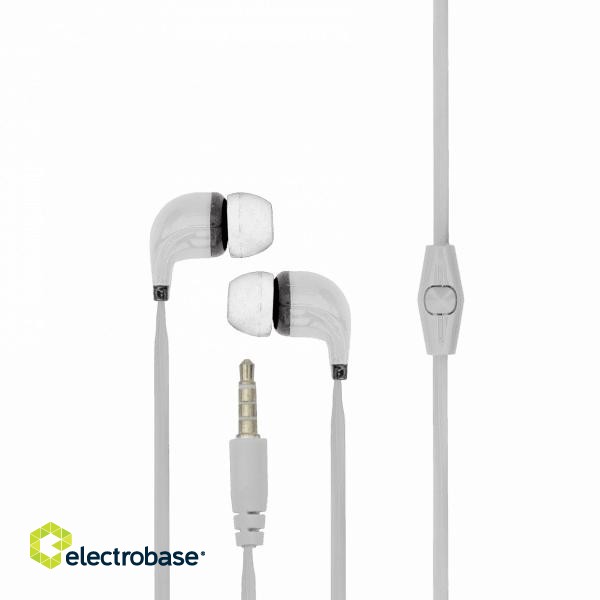 Sbox Stereo Earphones with Microphone EP-038 white image 3