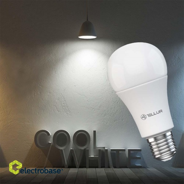 Tellur Smart WiFi Bulb E27, 9W, white/warm, dimmer фото 4