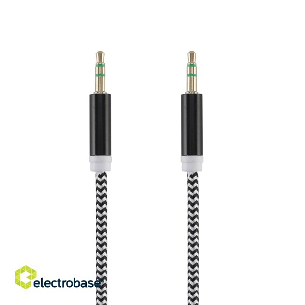 Tellur Basic audio cable aux 3.5mm jack 1m black фото 2
