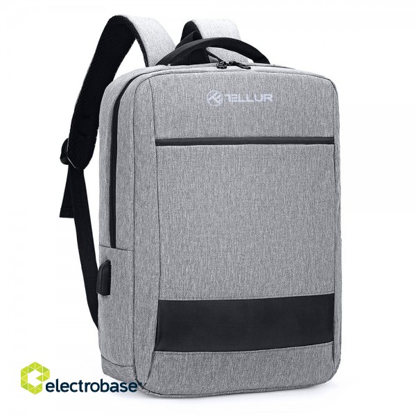 Tellur 15.6 Laptop Backpack Nomad Grey фото 1