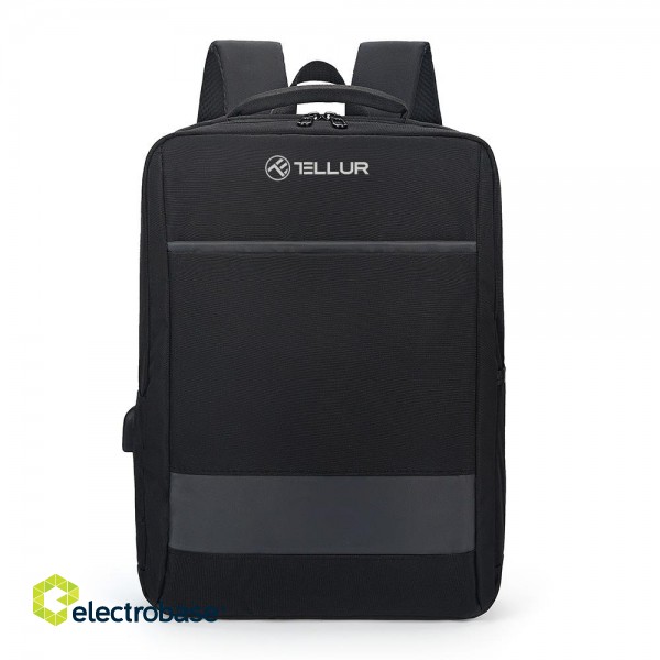 Tellur 15.6 Notebook Backpack Nomad with USB Port Black фото 1