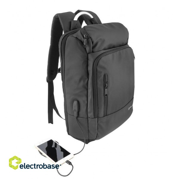 Tellur 17.3 Notebook Backpack Business L, USB port, black paveikslėlis 4
