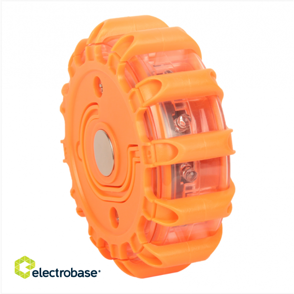 Tellur Basic LED emergency signal and flashlight, 3 x AAA, magnetic, orange фото 3