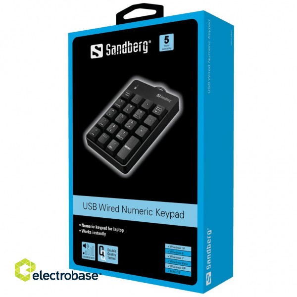 Sandberg 630-07 USB Wired Numeric Keypad image 2