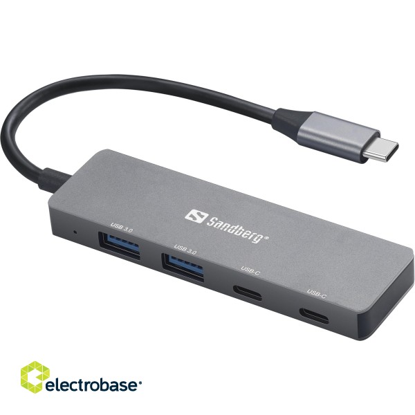 Sandberg 136-50 USB-C to 2xUSB-A+2xUSB-C Hub paveikslėlis 1