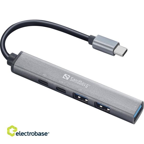 Sandberg 336-50 USB-C to 3xUSB-A+2xUSB-C Saver image 1