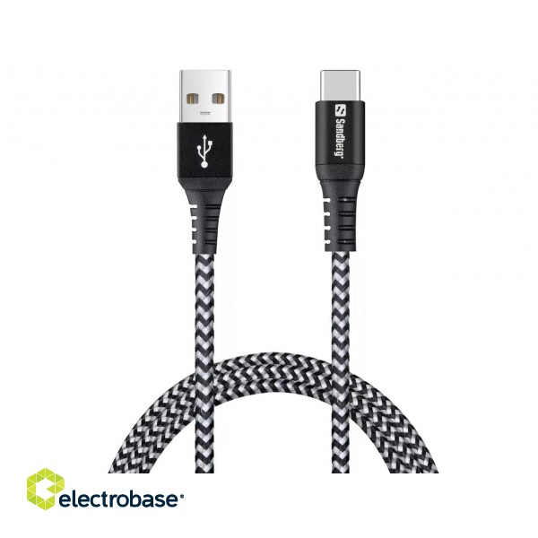 Sandberg 441-36 Survivor USB-C- USB-A Cable 1M image 1