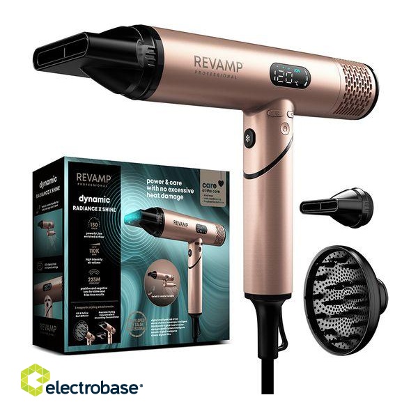 Revamp DR-6400GD-EU Dynamic Radiance x Shine Hair Dryer Gold фото 1