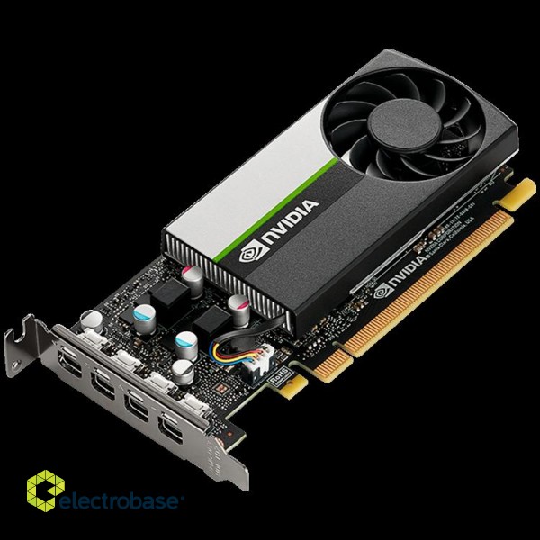 PNY GPU NVIDIA VCNT1000-8GB-SB PCI-Express 3.0 x16, LP8 GB GDDR6 128-bit, 4x Mini DP 1.4, 1x LP bracket. фото 1
