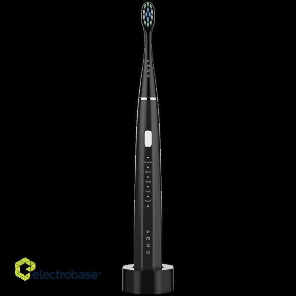 AENO SMART Sonic Electric toothbrush, DB2S: Black, 4modes + smart, wireless charging, 46000rpm, 90 days without charging, IPX7 фото 1