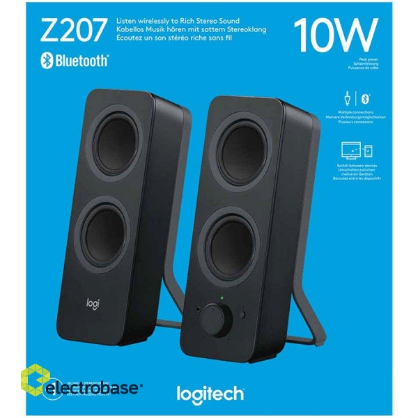 LOGITECH Speakers Z207 with Bluetooth – EMEA - BLACK фото 5