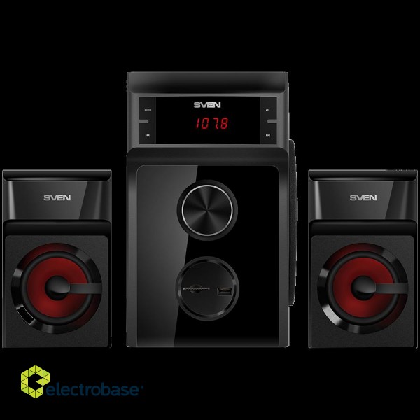 Speakers SVEN MS-302, black (40W, FM, USB/SD, Display, RC)