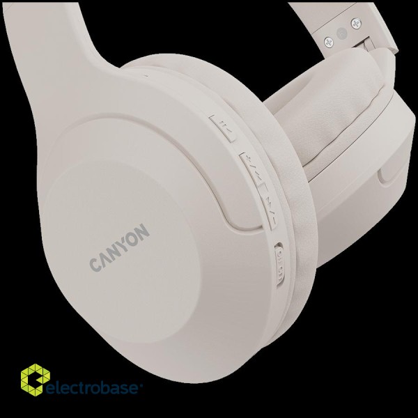 CANYON headset BTHS-3 Beige paveikslėlis 4