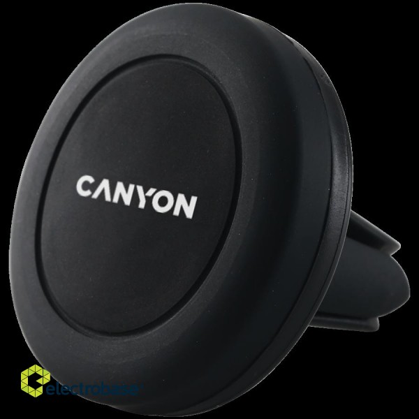 Canyon Car Holder for Smartphones,magnetic suction function ,with 2 plates(rectangle/circle), black ,44*44*40mm 0.035kg image 2