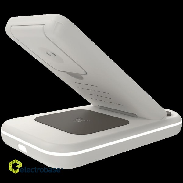 CANYON wireless charger WS-304 15W 2in1 Cosmic Latte image 5