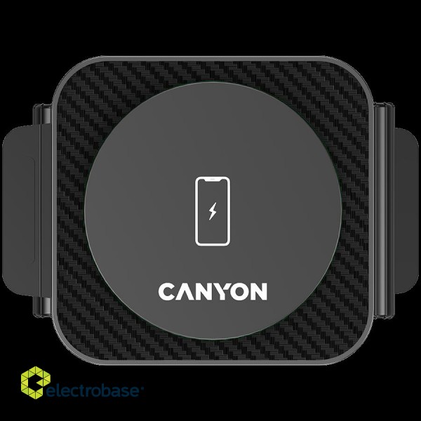 CANYON wireless charger WS-305 15W 3in1 Foldable Black image 4