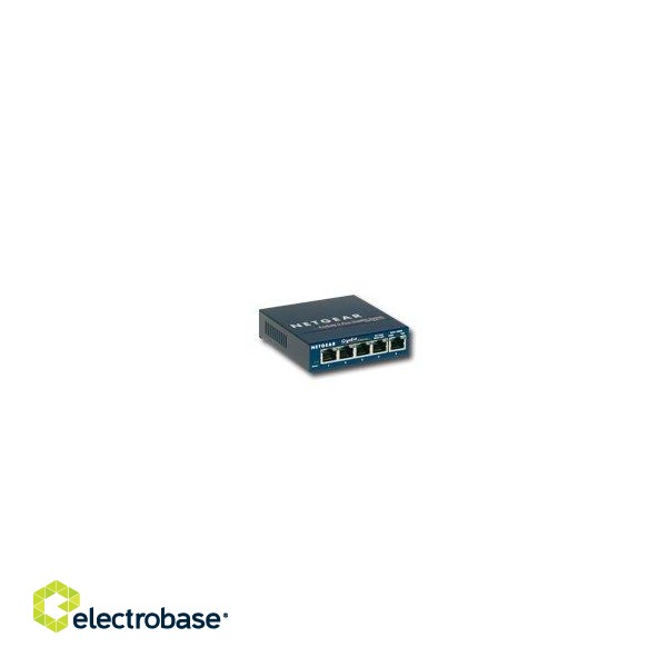 Netgear ProSafe Gigabit Ethernet Switch,  5 x 10/100/1000 RJ45 ports, Desktop image 1