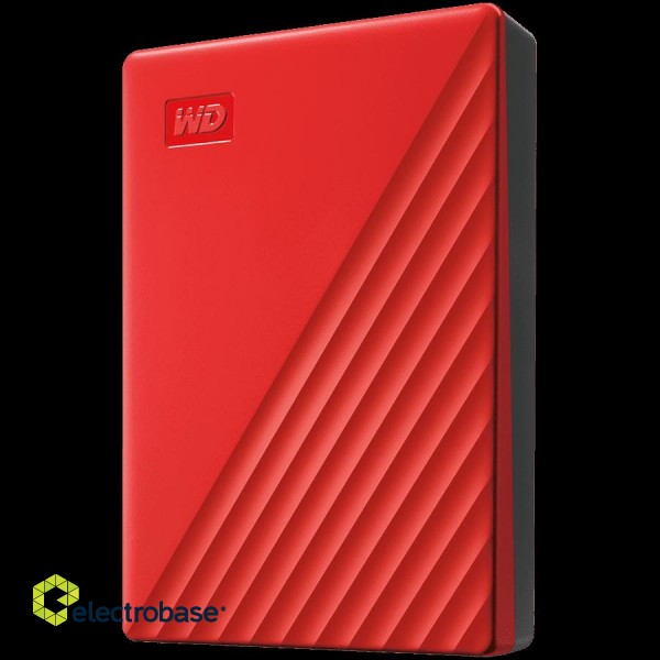 HDD External WD My Passport (4TB, USB 3.2) Red фото 2