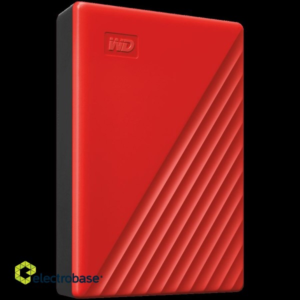 HDD External WD My Passport (4TB, USB 3.2) Red фото 3