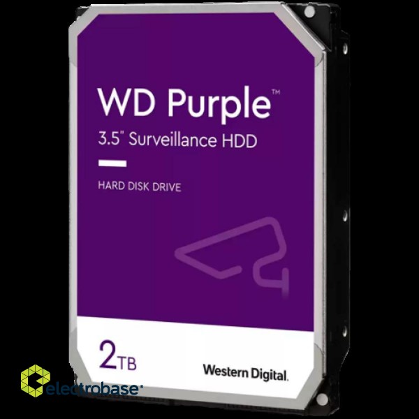 HDD AV WD Purple (3.5'', 2TB, 256MB, 5400 RPM, SATA 6 Gb/s)