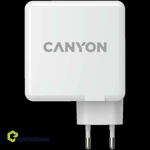 CANYON charger H-100 GaN PD 100W QC 3.0 30W White фото 2