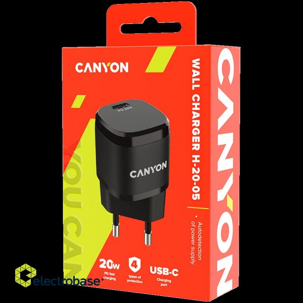 CANYON charger H-20-05 PD 20W USB-C White image 4
