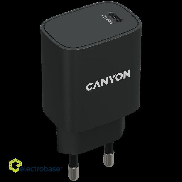 CANYON charger H-20-02 PD 20W USB-C Black image 2