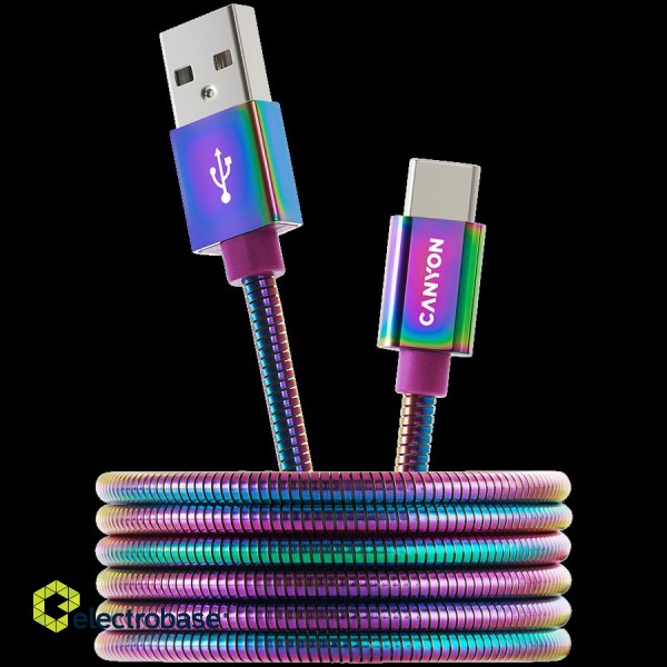 CANYON cable UC-7 A-C 18W 1.2m Oil Slick image 1