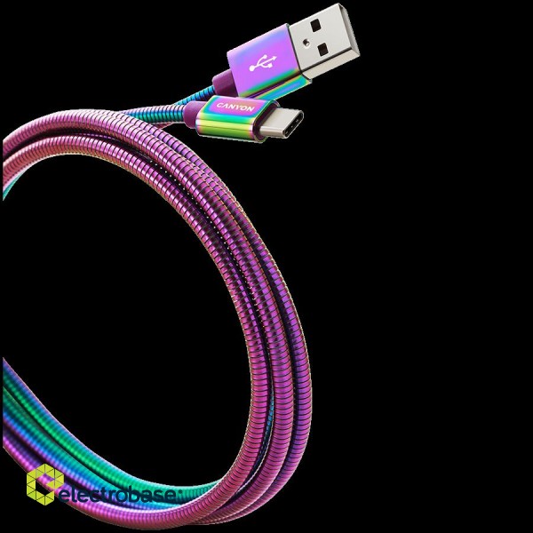 CANYON cable UC-7 A-C 18W 1.2m Oil Slick image 2