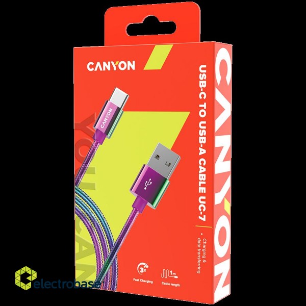 CANYON cable UC-7 A-C 18W 1.2m Oil Slick image 3