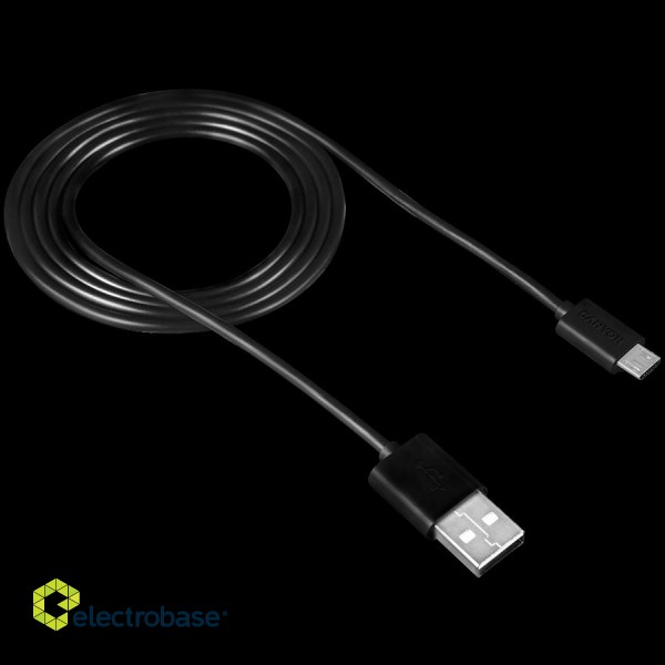 CANYON Micro USB cable, 1M, Black фото 1