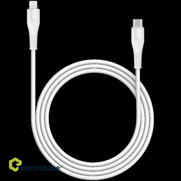 CANYON cable MFI-4 Type-C to Lightning 1.2m White image 2