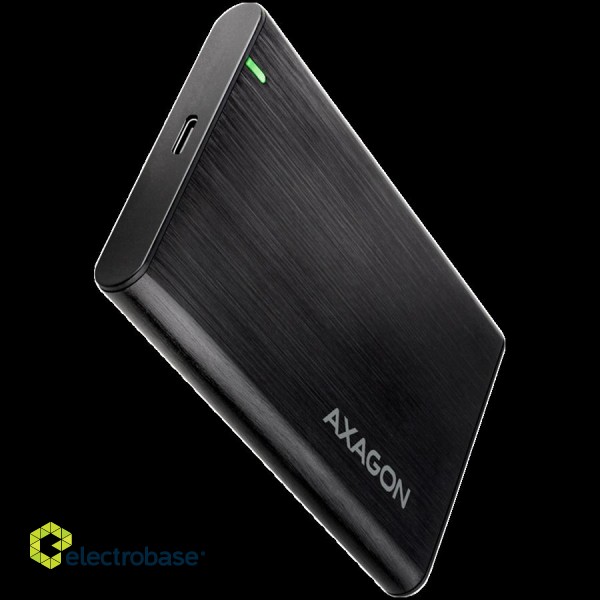 AXAGON EE25-A6C USB-C 3.2 Gen 1 - SATA 6G 2.5" External SCREWLESS ALU RAW box BLACK фото 1