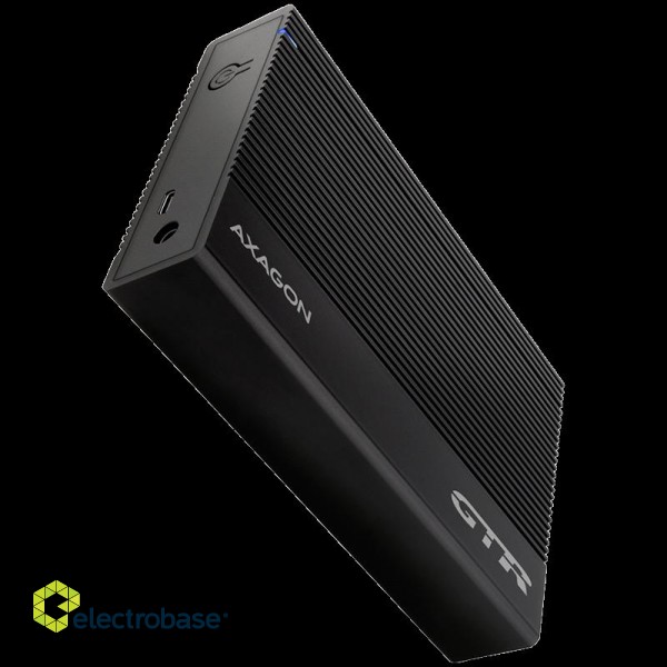 AXAGON EE35-GTR USB-C 3.2 Gen 1 - SATA 6G, 3.5" External RIBBED box BLACK