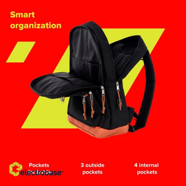 CANYON backpack BPS-5 22L USB Black paveikslėlis 9