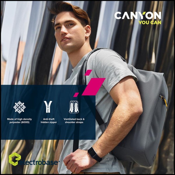 CANYON backpack CSZ-01 Cabin Size Grey фото 10