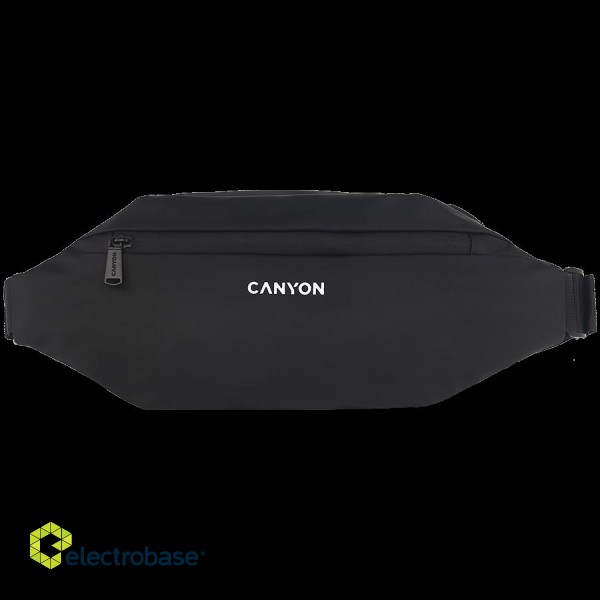 CANYON FB-1, Fanny pack, Product spec/size(mm): 270MM x130MM x 55MM, Black, EXTERIOR materials:100% Polyester, Inner materials:100% Polyester, max weight (KGS): 4kgs image 1