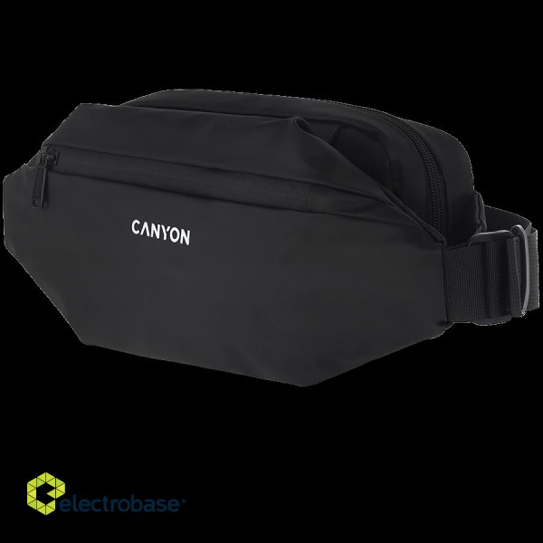 CANYON FB-1, Fanny pack, Product spec/size(mm): 270MM x130MM x 55MM, Black, EXTERIOR materials:100% Polyester, Inner materials:100% Polyester, max weight (KGS): 4kgs image 2